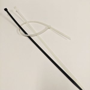 black & white cable ties