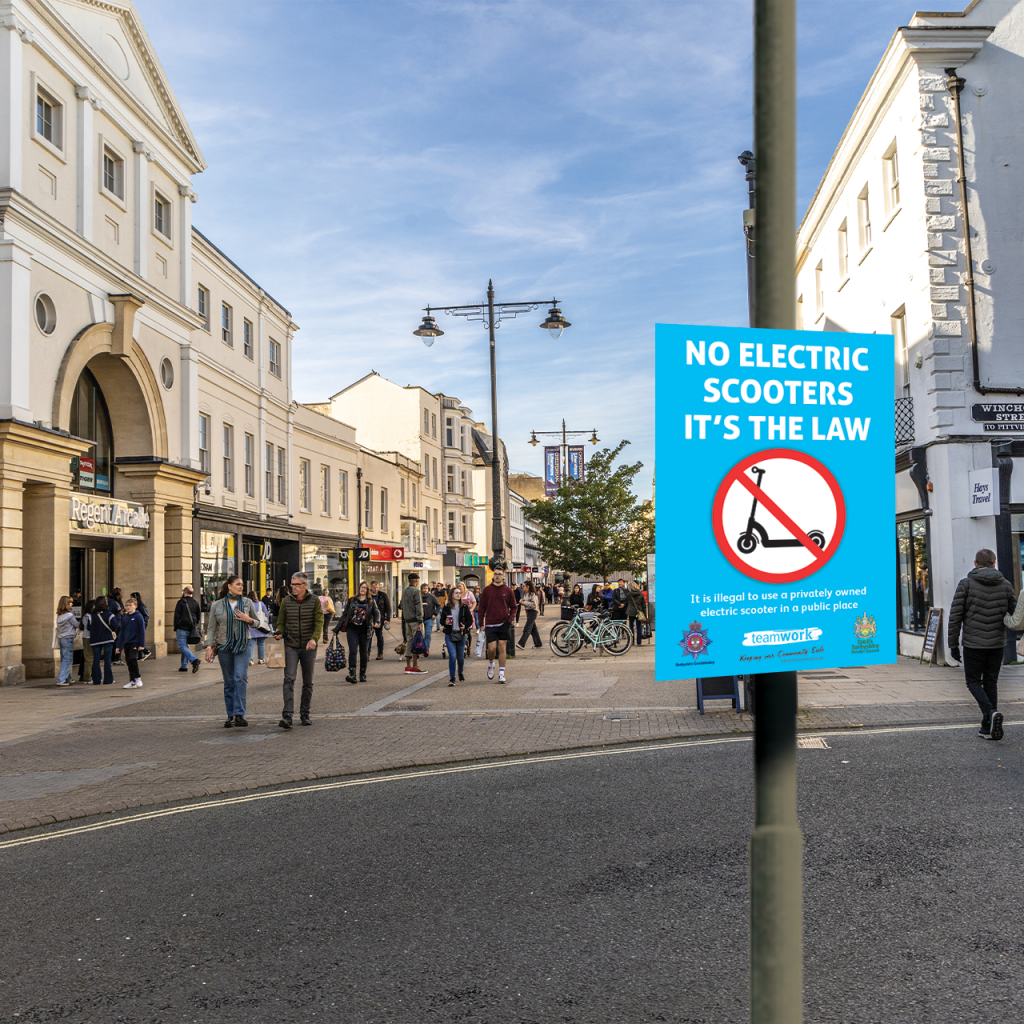 Curbing Illegal Use with Strategic E-Scooter Signs